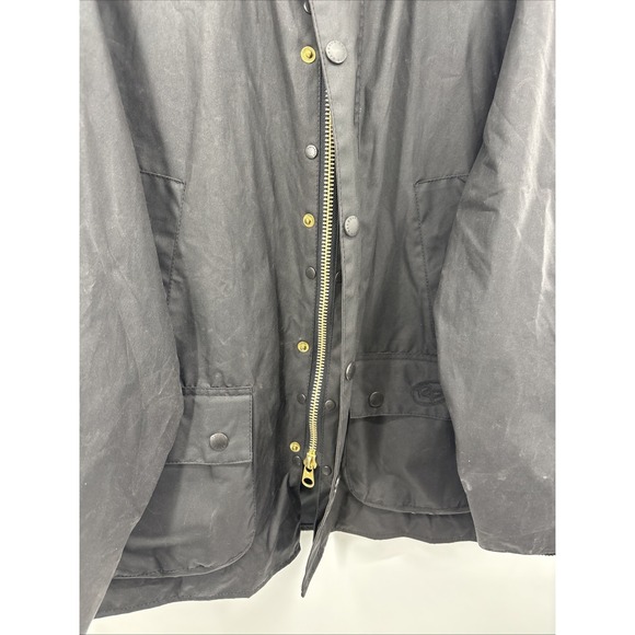 Barbour Bedale Thornproof Vintage A104 Black C48 Jacket Waxed Special Edition - Picture 8 of 16